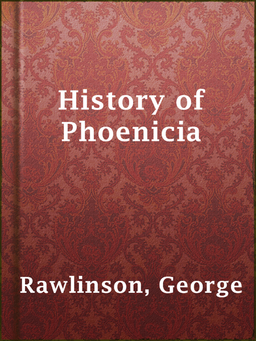 Cover image for History of Phoenicia